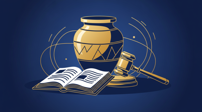 Illustration d'une urne et d'une constitution ouverte, symbolisant la loi référendaire en RDC